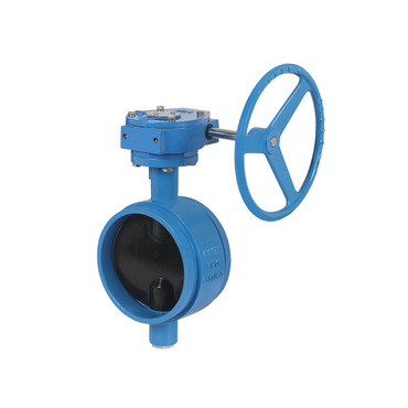 Butterfly valve Type: 4802 Ductile cast iron/Ductile iron with EPDM lining Centric Gearbox Groove
